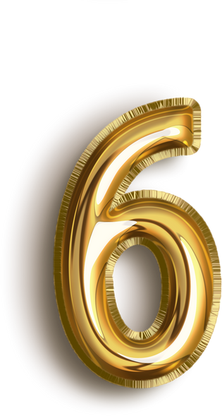 数字气球6字体设计